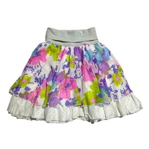 NEW! Free People fold over waistband floral skirt XS
